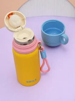 Royalfashion Kubek termiczny termos z kubeczkiem Happy Smile