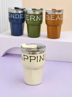 Royalfashion Kubek termiczny ze słomką Beautiful