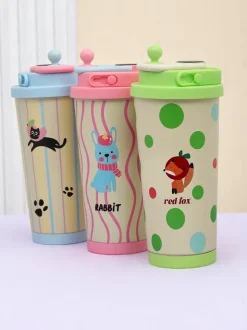 Royalfashion Kubek termiczny z ustnikiem i czujnikiem temperatury Cute Animals