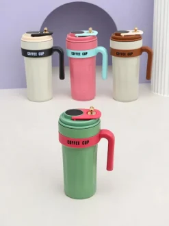 Royalfashion Kubek termiczny z ustnikiem i czujnikiem temperatury Coffe Mug