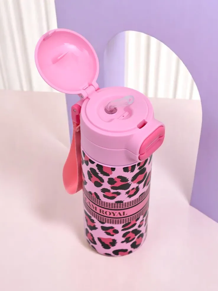 Royalfashion Kubek termiczny z ustnikiem Glam Leo