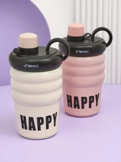 Royalfashion Kubek termiczny z ustnikiem Happy Cup