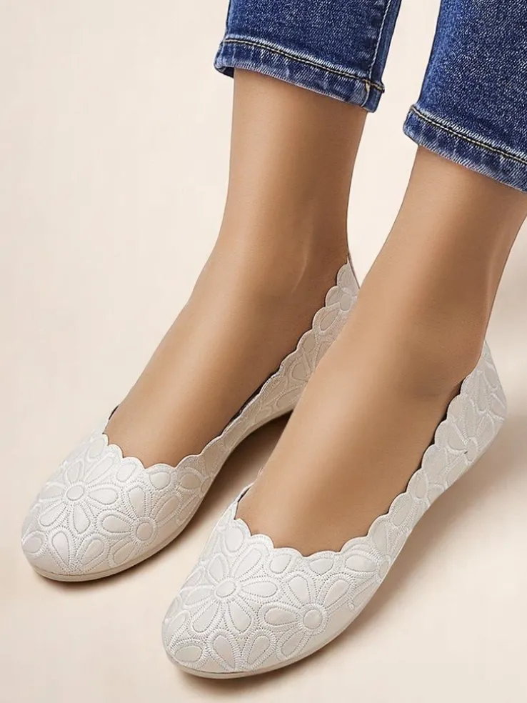 Royalfashion Kwiatowe damskie baleriny Magerro