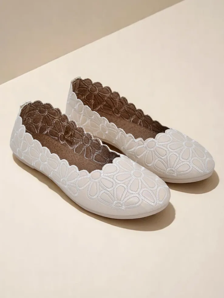 Royalfashion Kwiatowe damskie baleriny Magerro