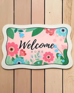 Royalfashion Kwiatowy dywanik wycieraczka