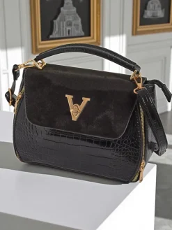 Royalfashion Lakierowana mała damska torebka z eko skóry MiniShine Bag