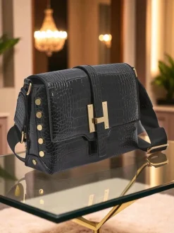 Royalfashion Lakierowana mała damska torebka z eko skóry Nexa Vale