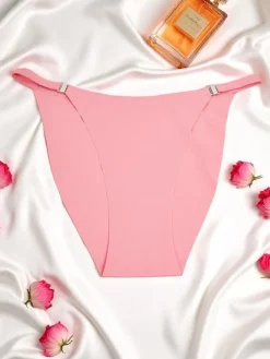 Royalfashion Laserowo cięte Majtki damskie typu brazylijskie figi Silky Brazylian