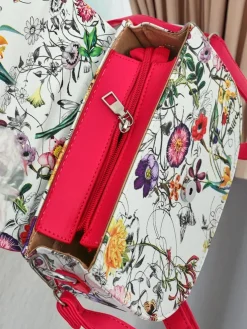 Royalfashion Mała damska torebka z eko skóry w kwiaty Ori Elle