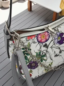 Royalfashion Mała damska torebka z eko skóry w kwiaty Lily Bloom