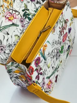 Royalfashion Mała damska torebka z eko skóry w kwiaty Ori Elle