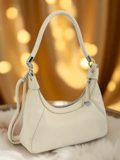 Royalfashion Mała damska torebka z eko skóry z ozdobnym paseczkiem Lacquea