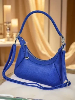 Royalfashion Mała damska torebka z eko skóry z ozdobnym paseczkiem Lacquea