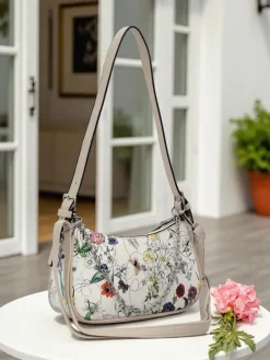 Royalfashion Mała damska torebka z eko skóry w kwiaty Lily Bloom