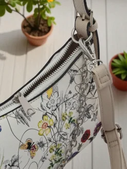 Royalfashion Mała damska torebka z eko skóry w kwiaty Lily Bloom