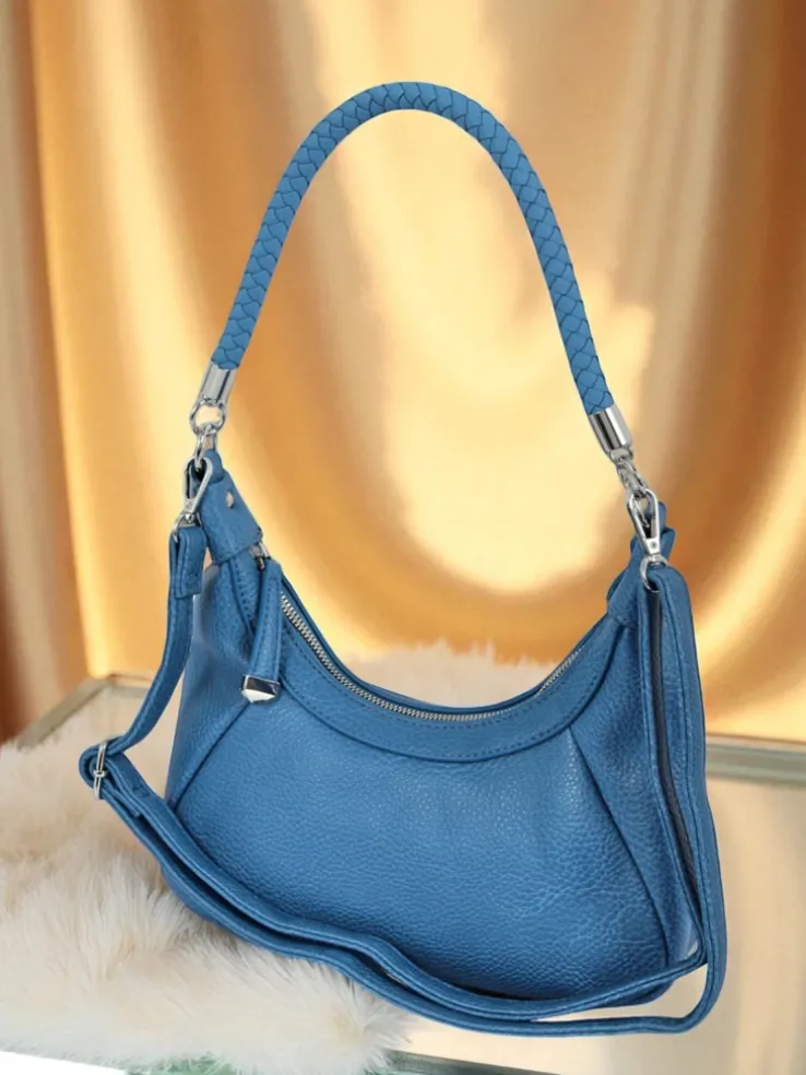 Royalfashion Mała damska torebka z eko skóry z ozdobnym paseczkiem Lacquea