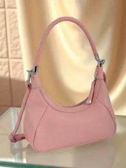 Royalfashion Mała damska torebka z eko skóry z ozdobnym paseczkiem Lacquea