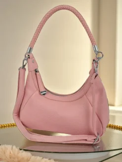 Royalfashion Mała damska torebka z eko skóry z ozdobnym paseczkiem Lacquea