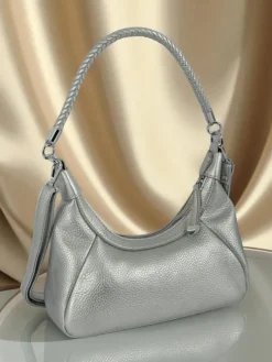 Royalfashion Mała damska torebka z eko skóry z ozdobnym paseczkiem Lacquea