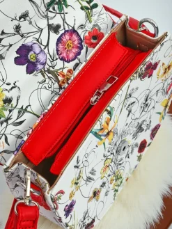 Royalfashion Mała damska torebka z eko skóry w kwiaty Ori Elle