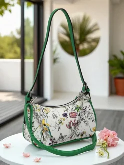 Royalfashion Mała damska torebka z eko skóry w kwiaty Lily Bloom