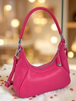 Royalfashion Mała damska torebka z eko skóry z ozdobnym paseczkiem Lacquea