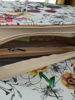 Royalfashion Mała damska torebka z eko skóry w kwiaty Ori Elle