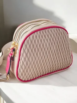 Royalfashion Mała damska torebka z eko skóry z tłoczeniem