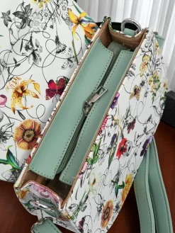 Royalfashion Mała damska torebka z eko skóry w kwiaty Ori Elle