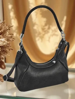 Royalfashion Mała damska torebka z eko skóry z ozdobnym paseczkiem Lacquea