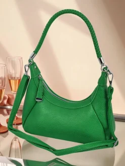 Royalfashion Mała damska torebka z eko skóry z ozdobnym paseczkiem Lacquea