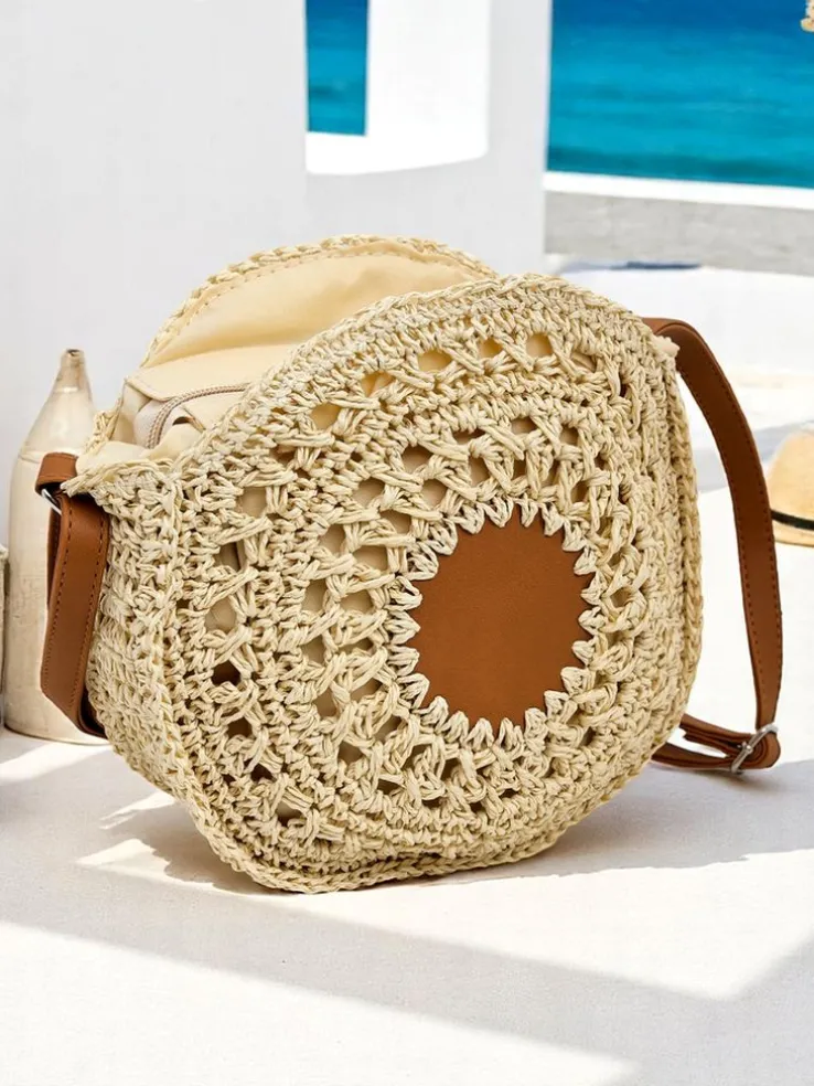 Royalfashion Mała słomiana torebka damska Solar Mini