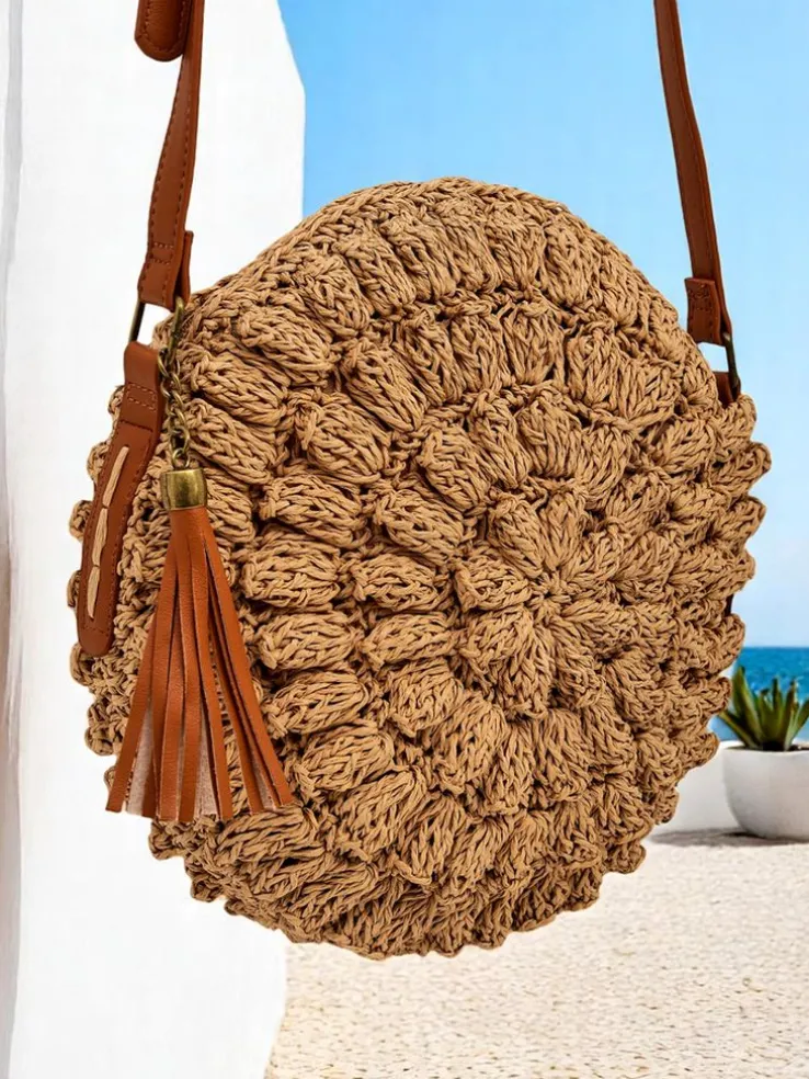 Royalfashion Mała słomiana torebka damska Solea Mini