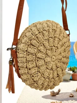 Royalfashion Mała słomiana torebka damska Solea Mini