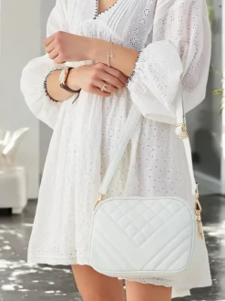 Royalfashion Mała torebka damska eko skórzana z tłoczeniem