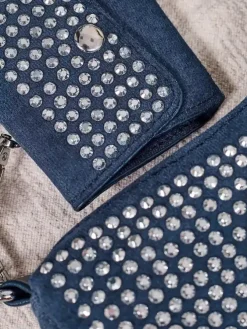 Royalfashion Mała torebka damska z dżetami