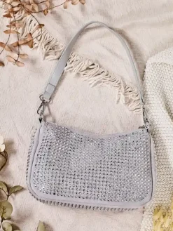 Royalfashion Mała torebka damska z dżetami