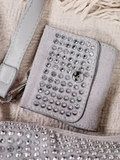 Royalfashion Mała torebka damska z dżetami