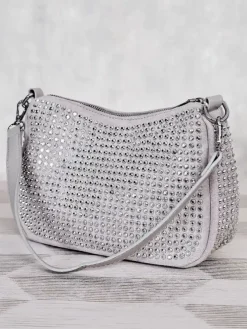 Royalfashion Mała torebka damska z dżetami