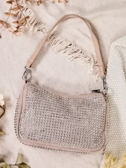 Royalfashion Mała torebka damska z dżetami