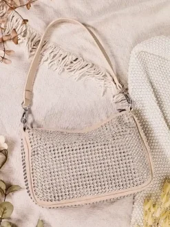 Royalfashion Mała torebka damska z dżetami