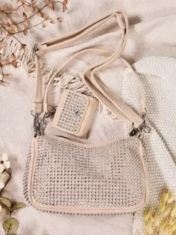 Royalfashion Mała torebka damska z dżetami