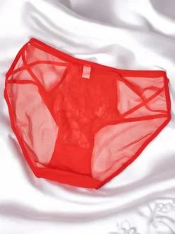 Royalfashion Majtki damskie typu figi z siateczki