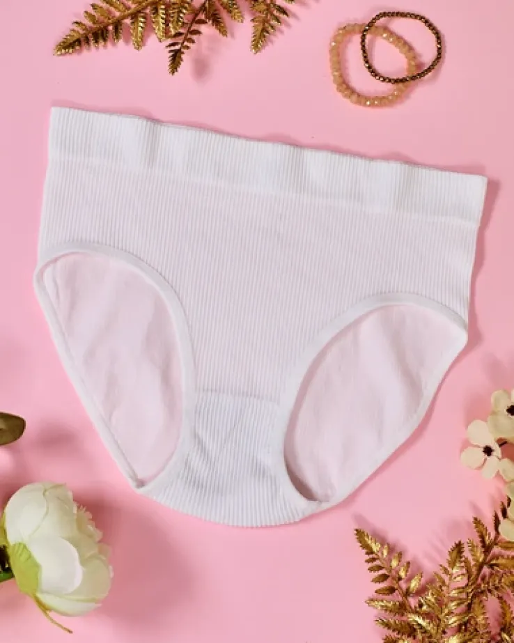 Royalfashion Majtki damskie typu figi prążkowane PLUS SIZE