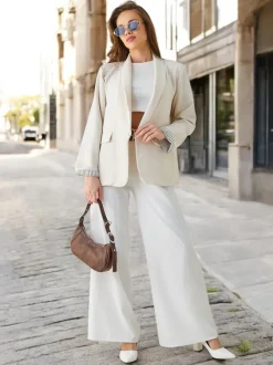 Royalfashion Marynarka damska bez zapięcia Elegantes