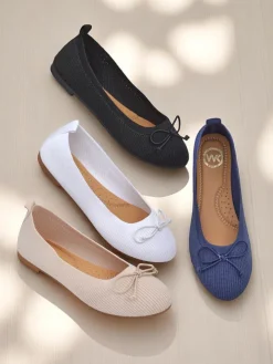 Royalfashion Materiałowe damskie baleriny Magger