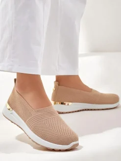 Royalfashion Materiałowe damskie półbuty slip on Perfeti