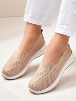 Royalfashion Materiałowe damskie półbuty slip on Perfeti
