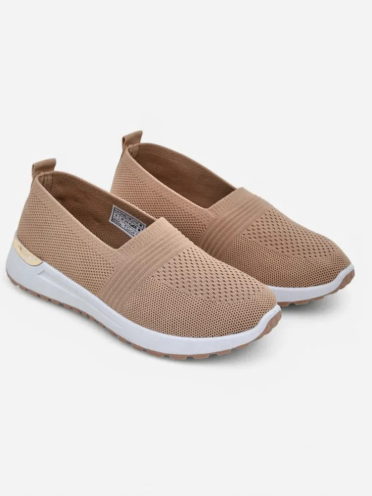 Royalfashion Materiałowe damskie półbuty slip on Perfeti