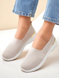 Royalfashion Materiałowe damskie półbuty slip on Perfeti